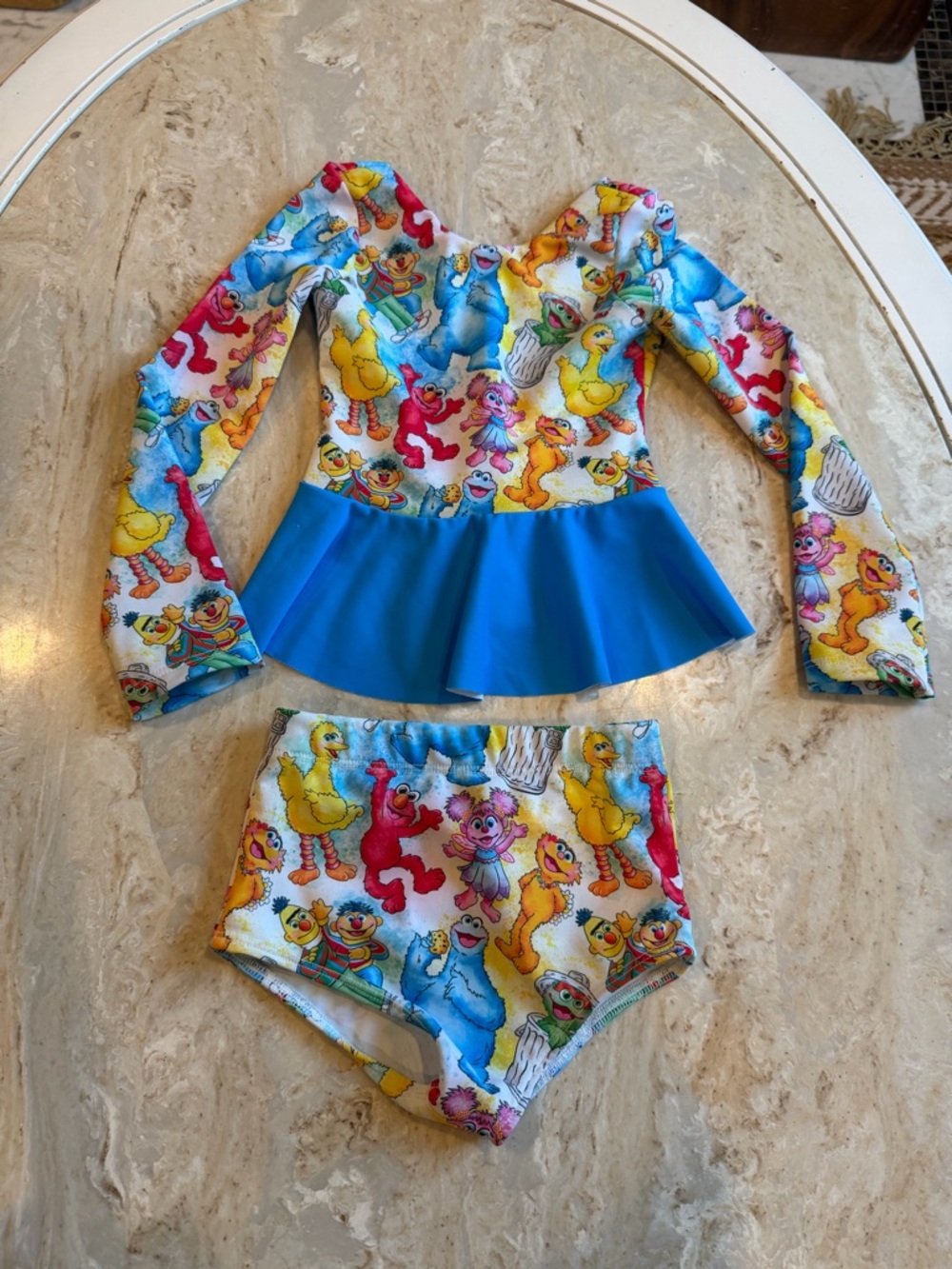Handmade Sesame Street swimsuit